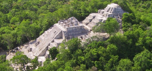 Ruins of Calakmul in Mexico