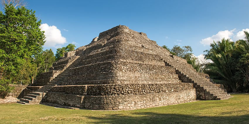 Ruins of Chacchoben in Mexico
