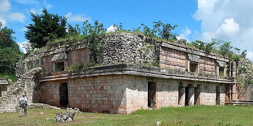 Ruins of Chacmultun in Mexico
