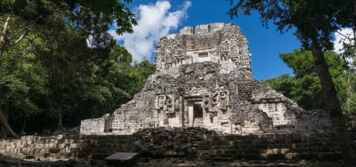 Ruins of Chicanna in Mexico