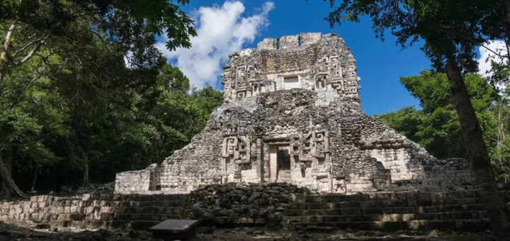 Ruins of Chicanna in Mexico