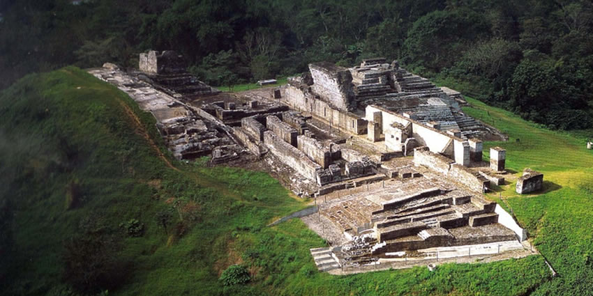 Ruins of Comalcalco in Mexico