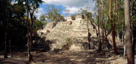 Ruins of Balamku in Mexico