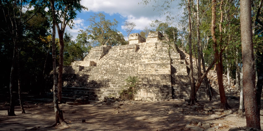 Ruins of Balamku in Mexico